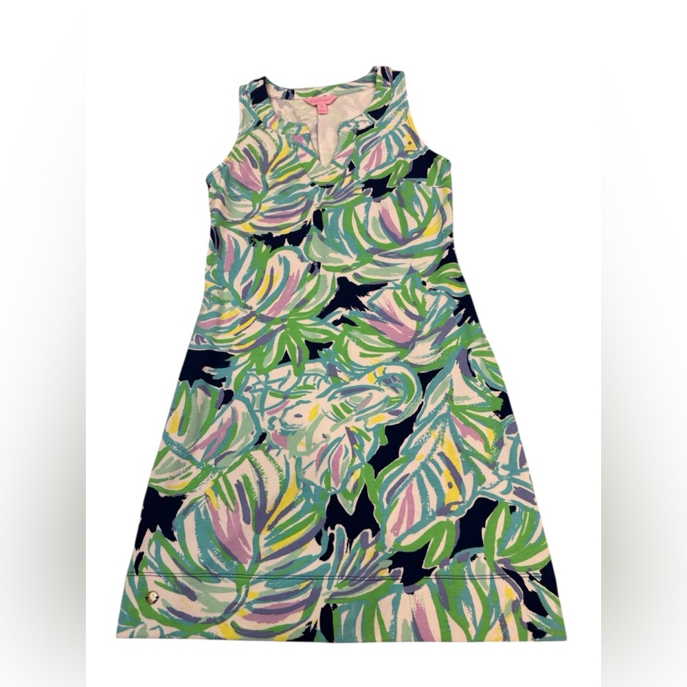 Lilly Pulitzer Estrada Print Knit Shift Dress Xxs View 2